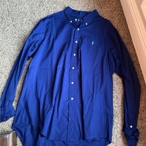 Ralph Lauren Blue Casual Button Down Shirt